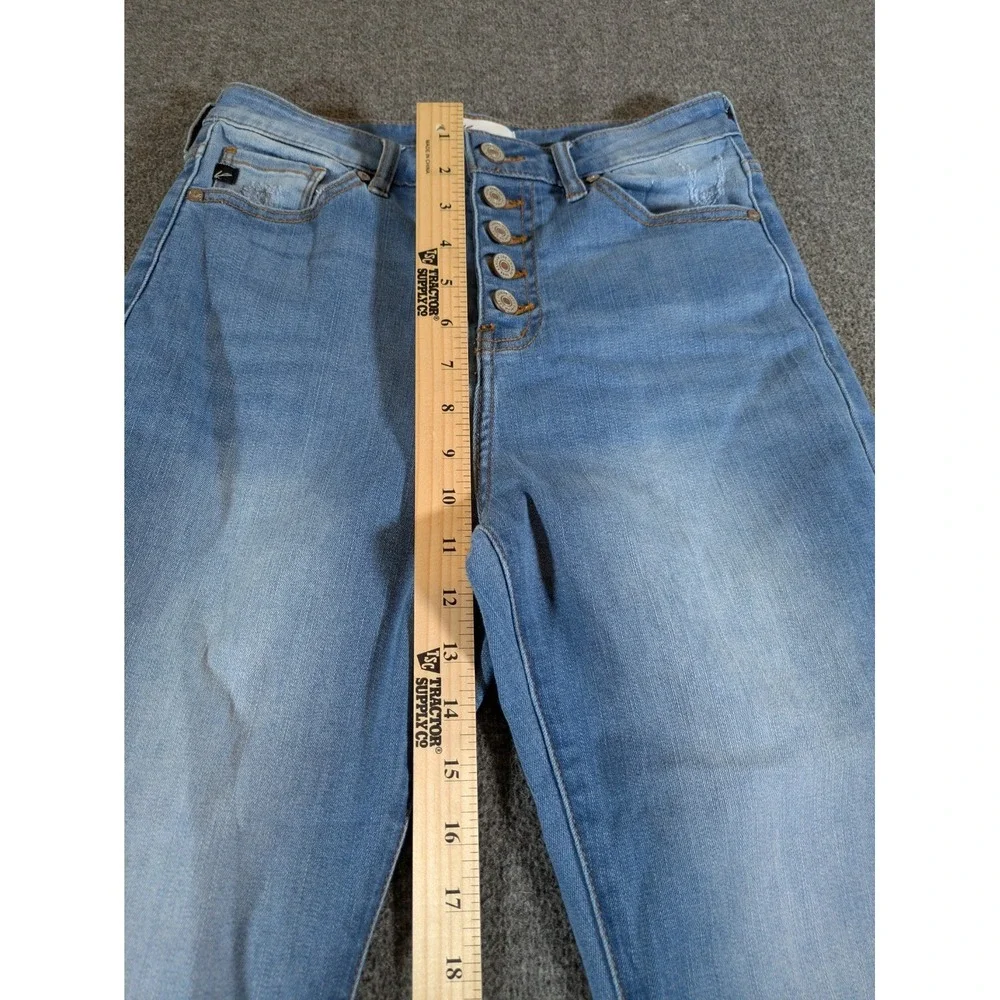 KanCan‎ Jeans Women's 7/27 Button Fly Denim Blue Estilo